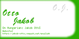 otto jakob business card