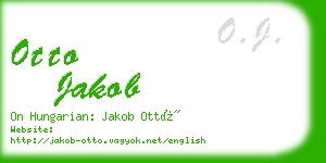 otto jakob business card